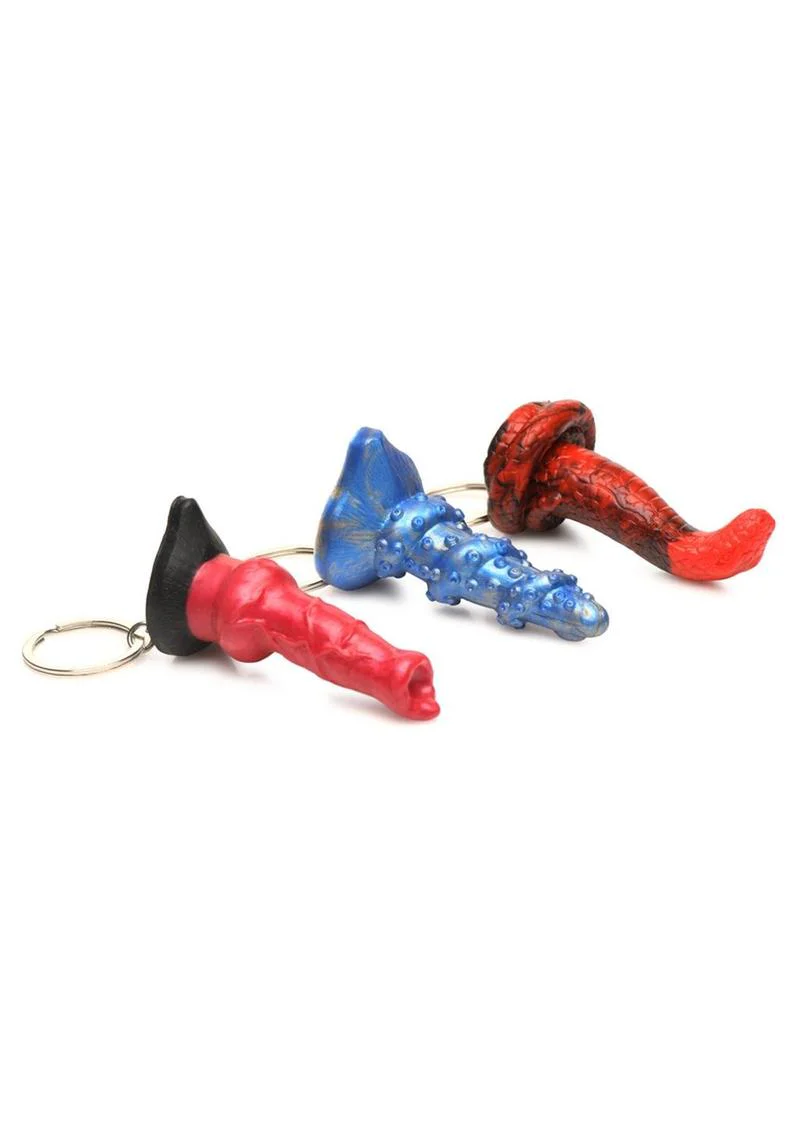 Beast Bound Trio Dildo Keychains