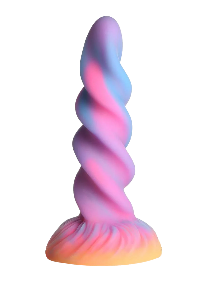 Cosmic Swirl Unicorn Dildo - Glow in the Dark - Image 3