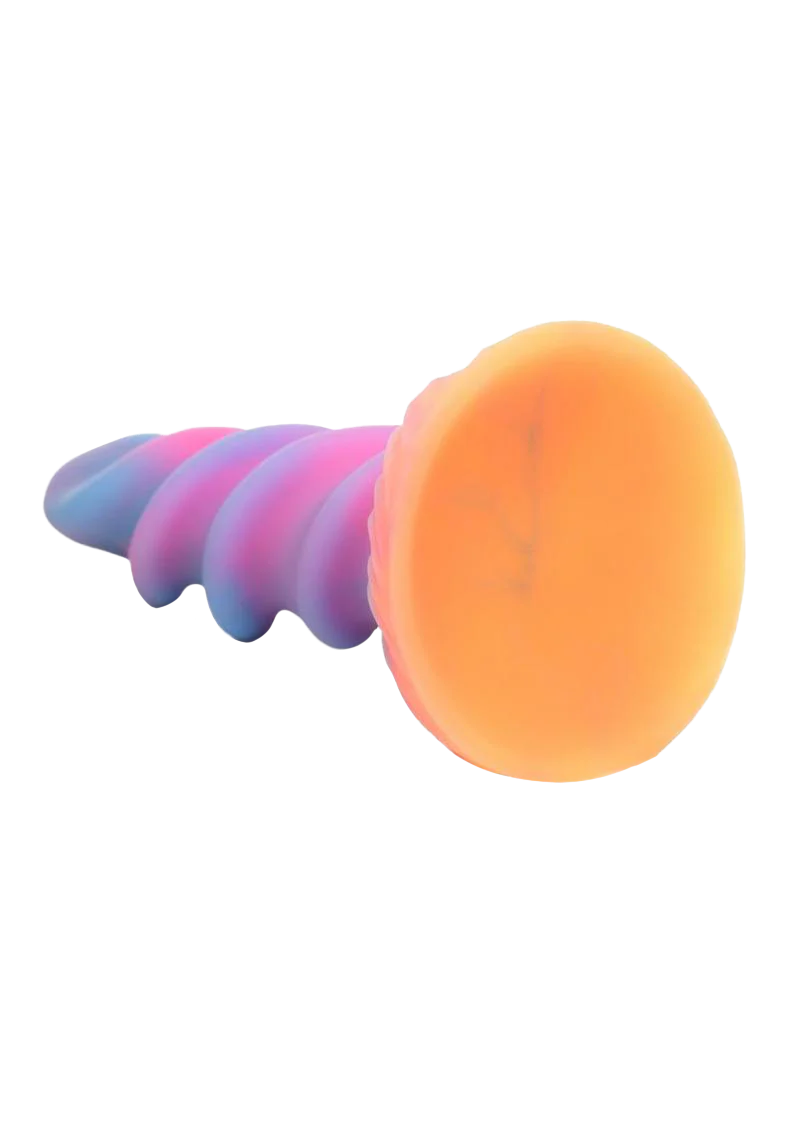 Cosmic Swirl Unicorn Dildo - Glow in the Dark - Image 4