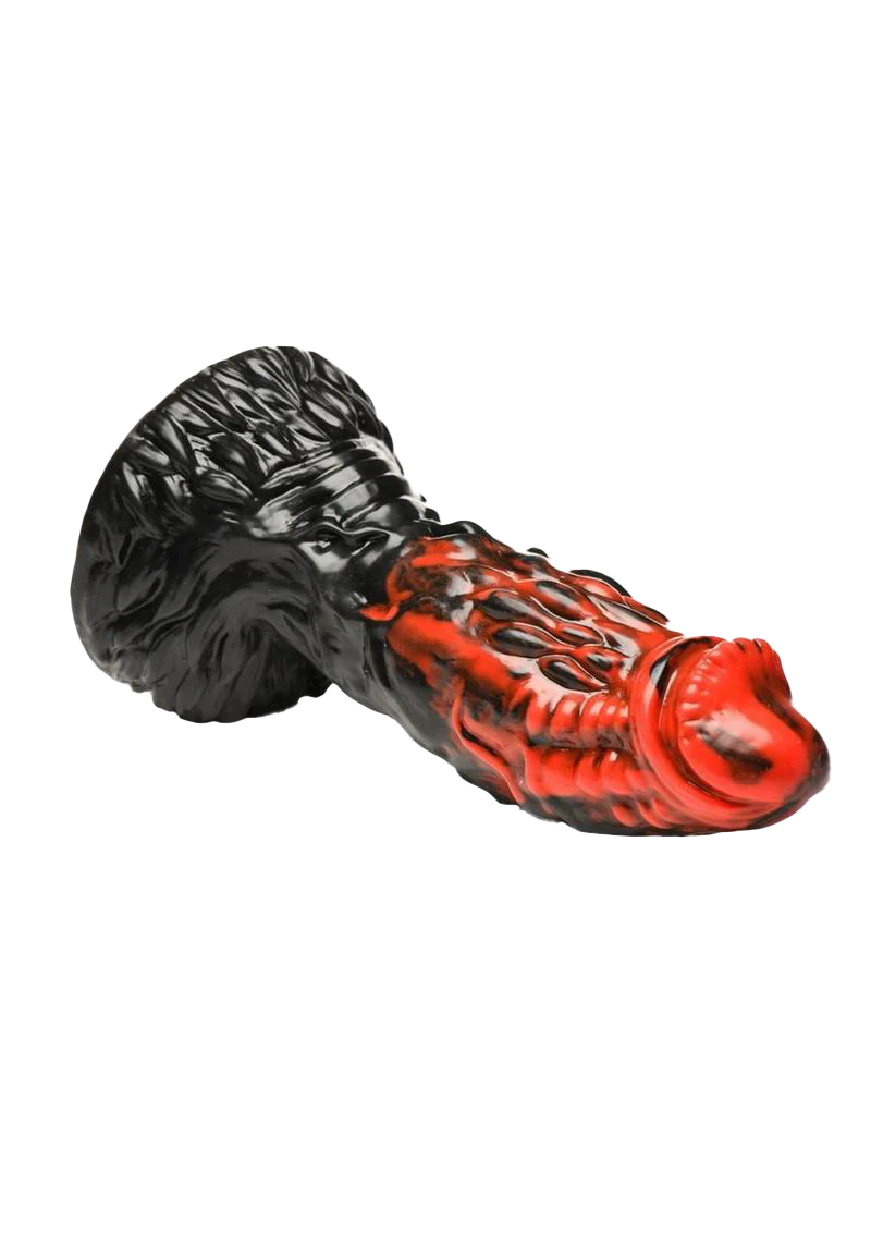 Fiery Obsidian Monster Dildo