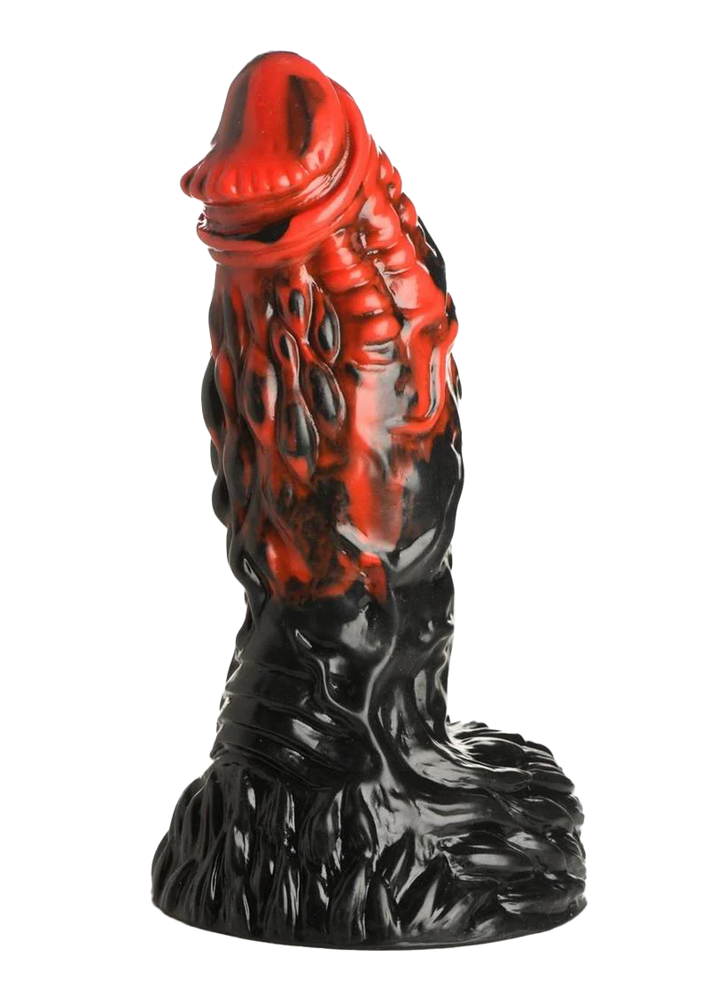 Fiery Obsidian Monster Dildo - Image 2