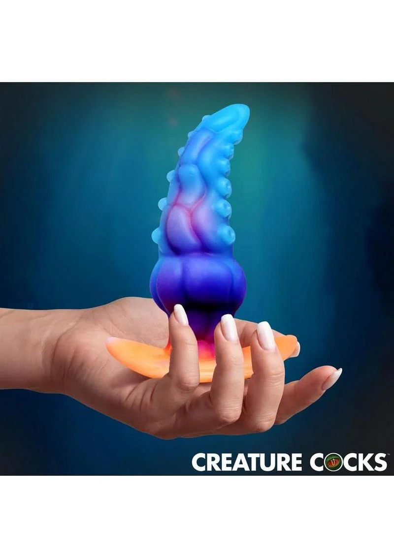 Glowtopus Glow-in-the-Dark Silicone Butt Plug - Image 2