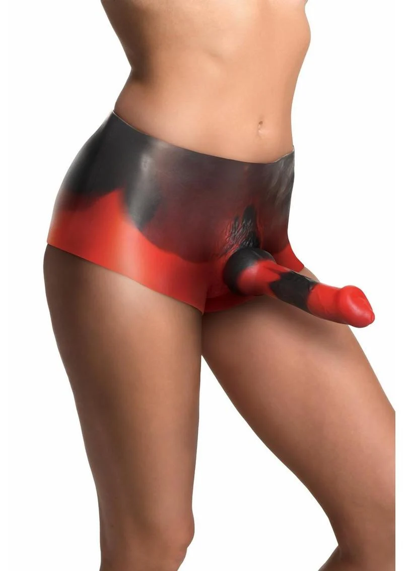 Hellfire Silicone Shorts Strap-On - Image 3
