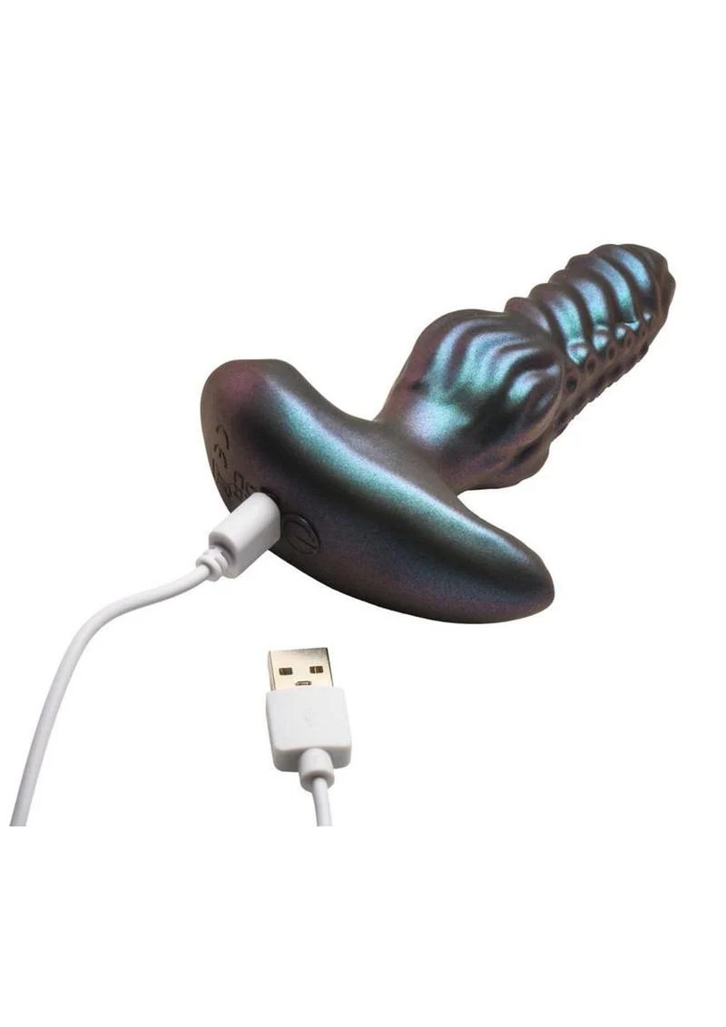 Octo-Squirm Vibrating & Rotating Silicone Butt Plug - Image 3
