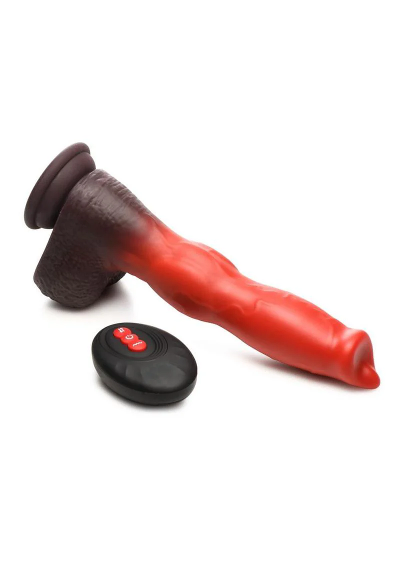 Ramrod Thrusting and Vibrating Canine Dildo