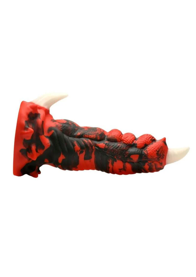 Red Talon Vibrating Dragon Dildo - Image 2