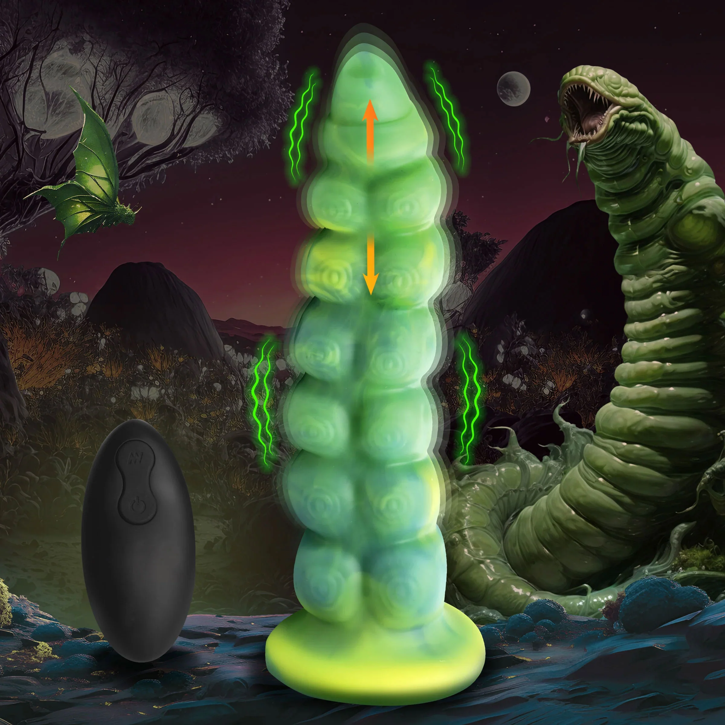Space Wiggler Thrusting and Vibrating Dildo - Image 4
